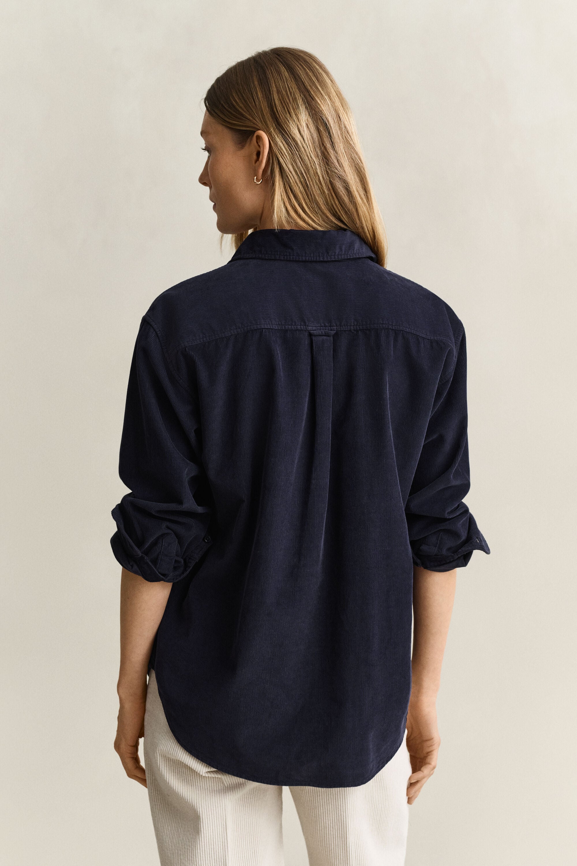 Chemise décontractée en velours côtelé