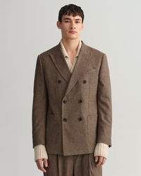 Veste blazer de costume à carreaux en motif pied-de-poule