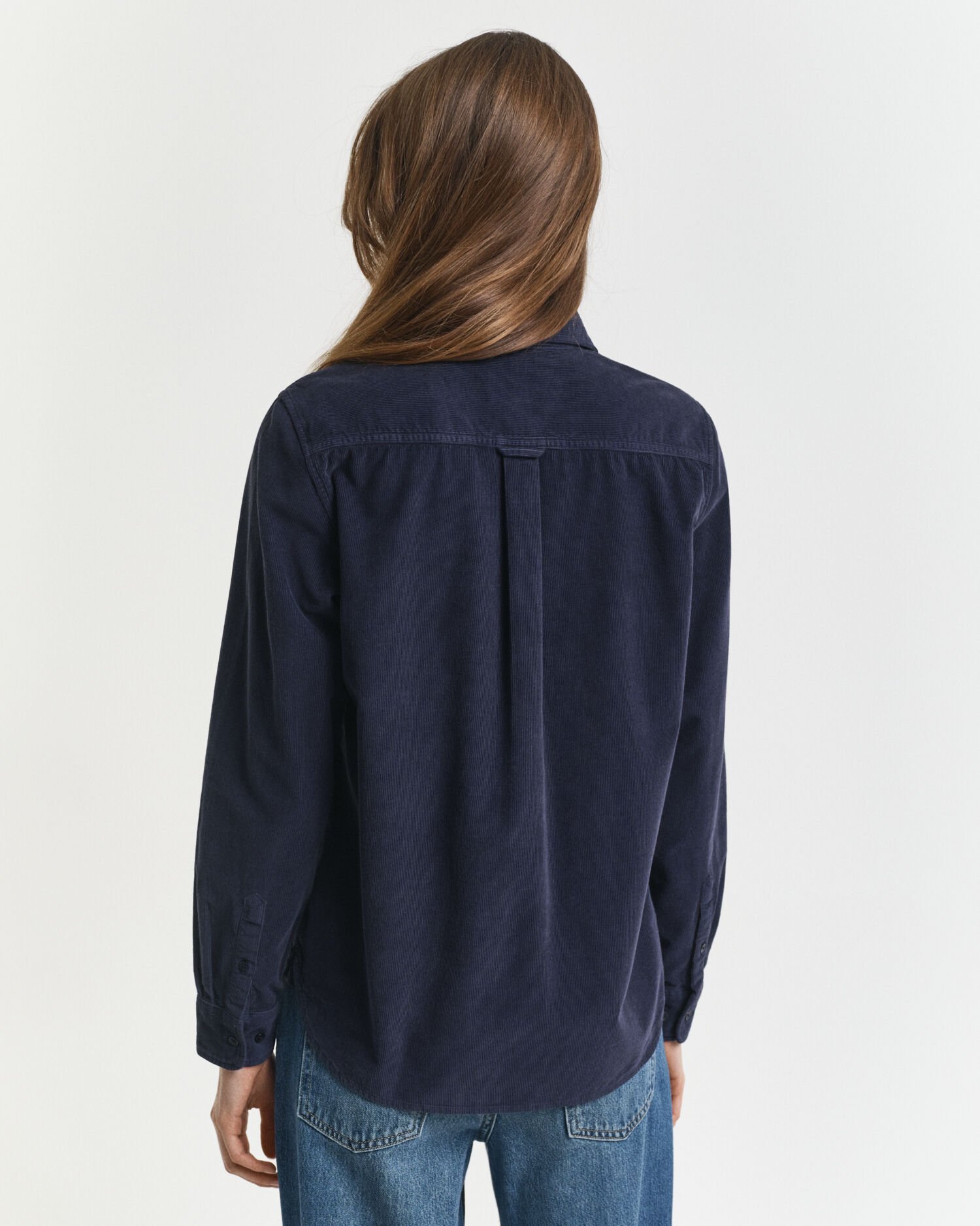 Chemise coupe regular en velours côtelé