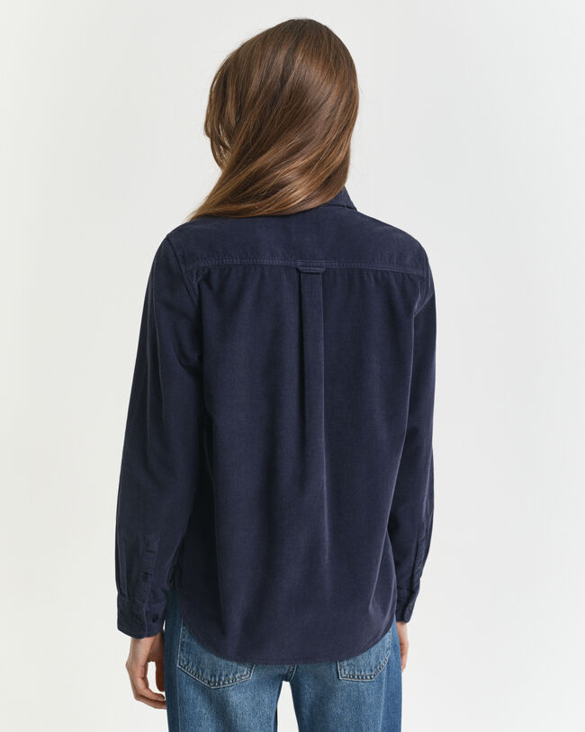 Chemise coupe regular en velours côtelé