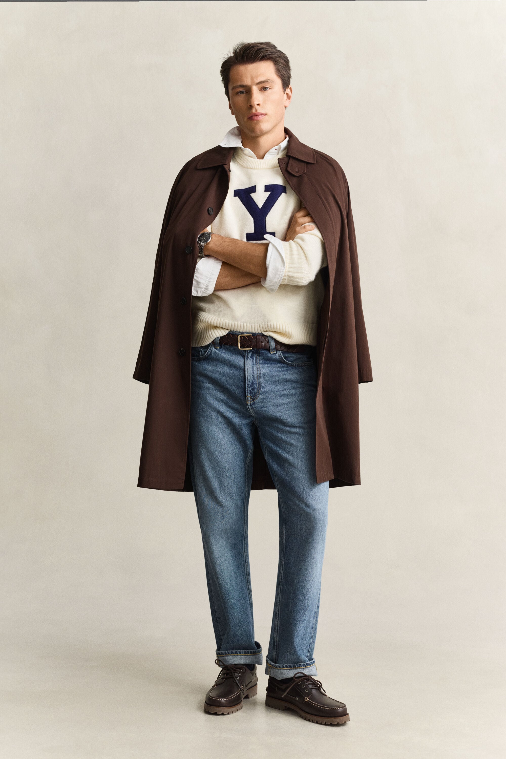 Pull en laine mérinos Gant x Yale