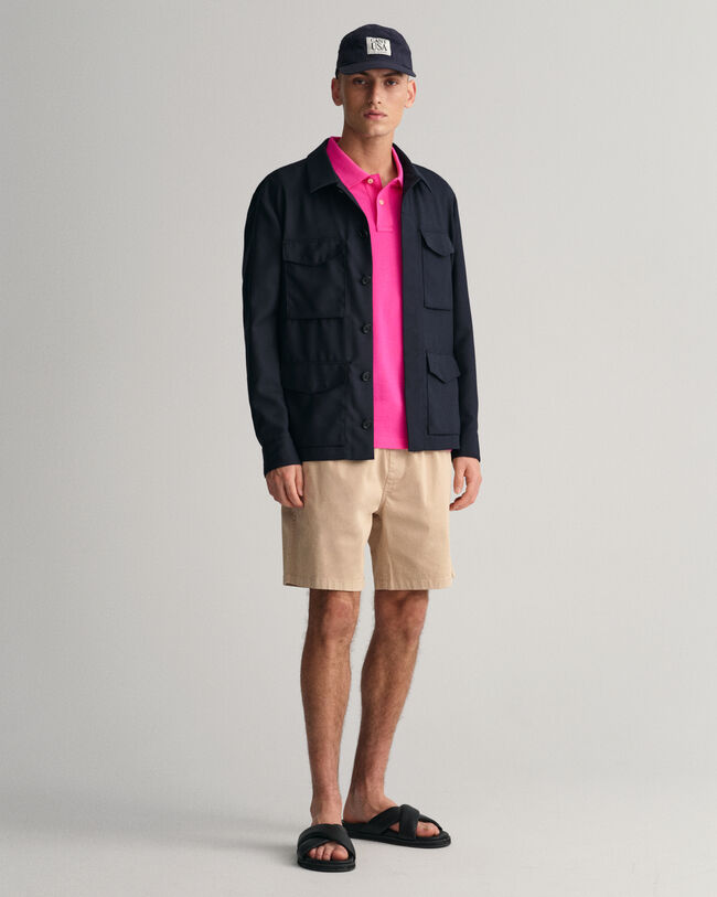 Polo slim fit en coton piqu&eacute; Original