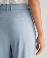 Pantalon habillé relaxed fit en lin stretch