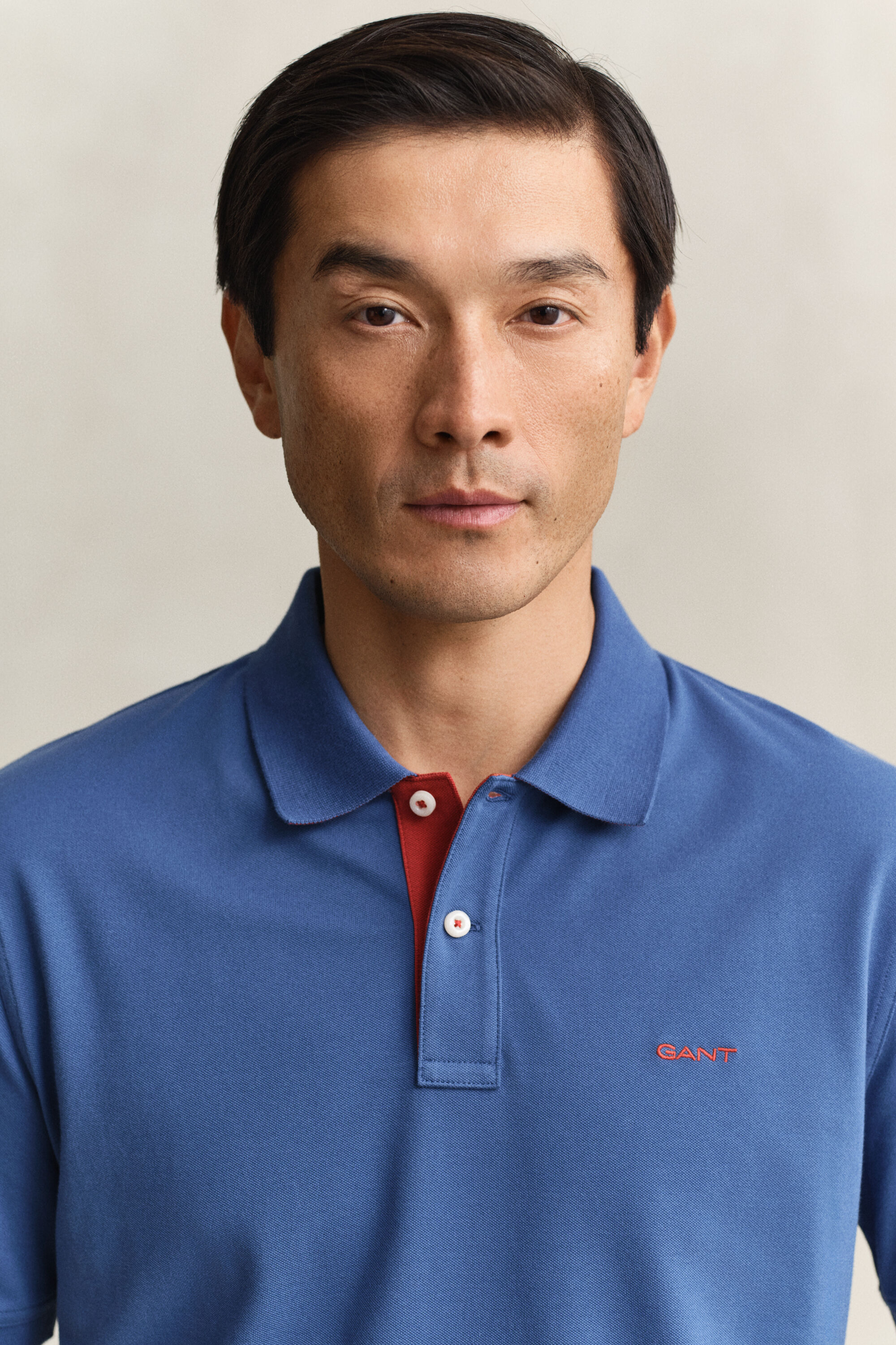 Polo en coton piqué contrastant