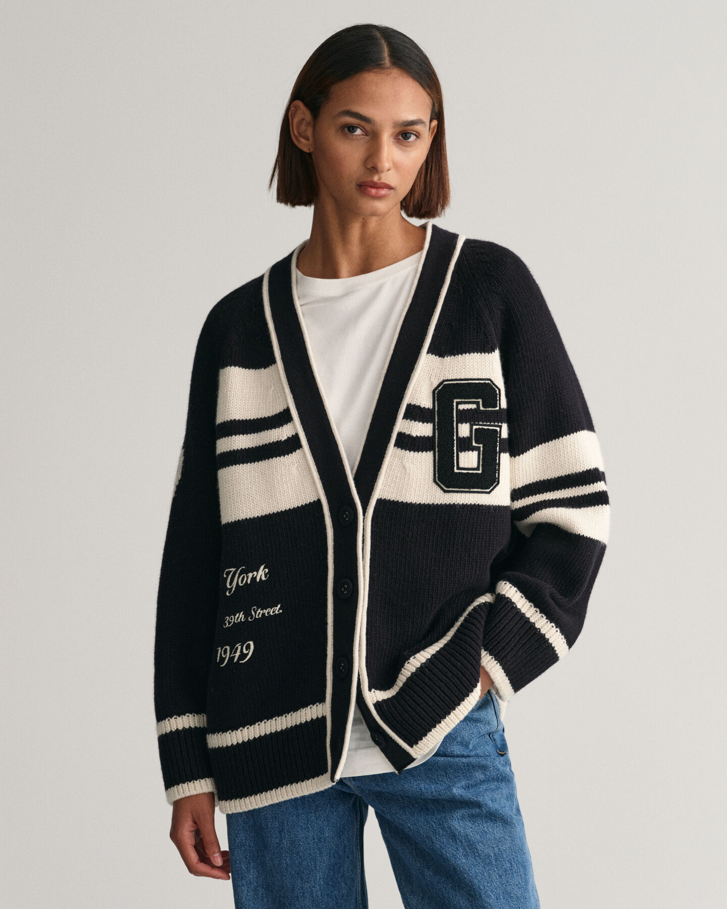 Cardigan col V GANT Varsity