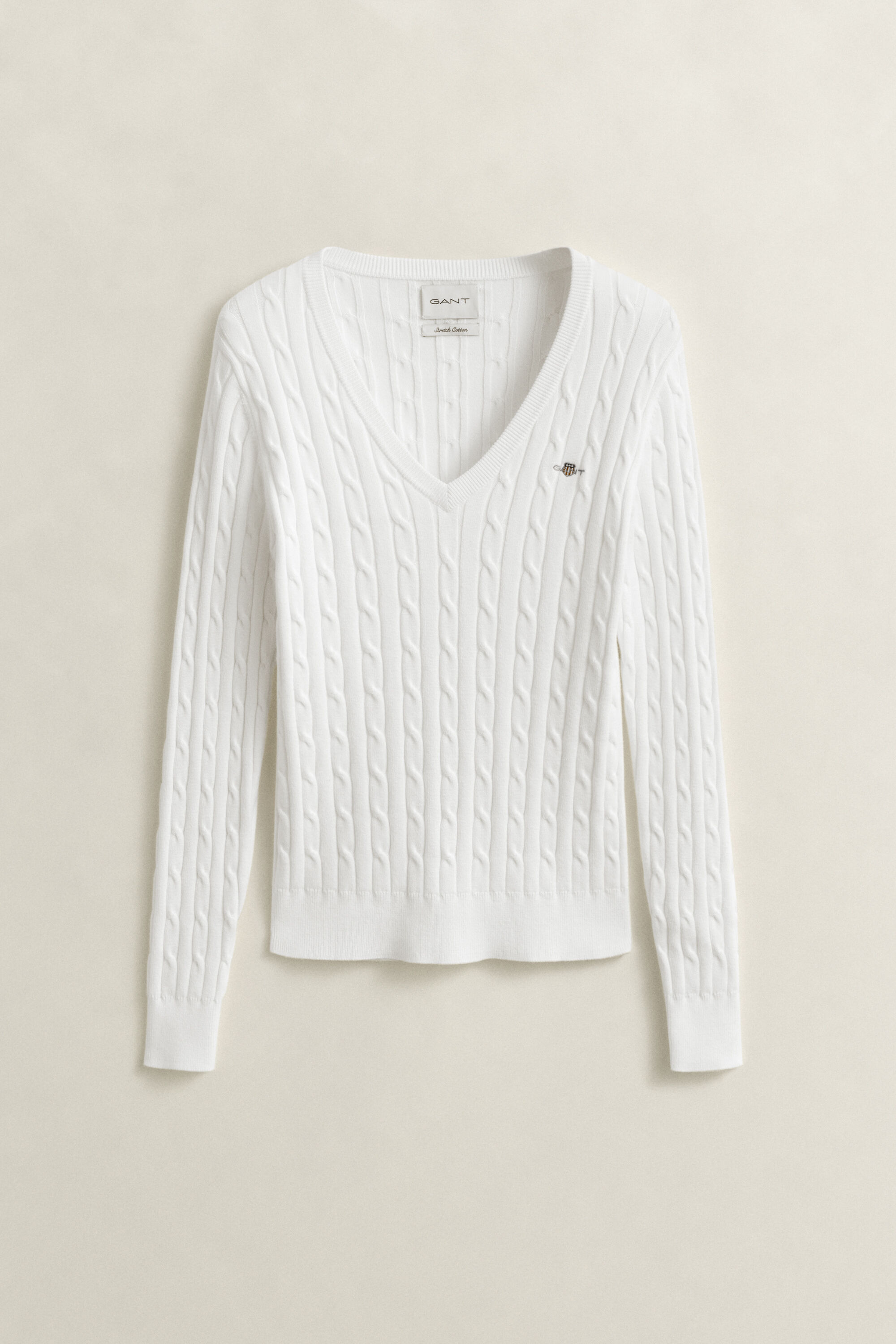 Pull en maille torsadée classique