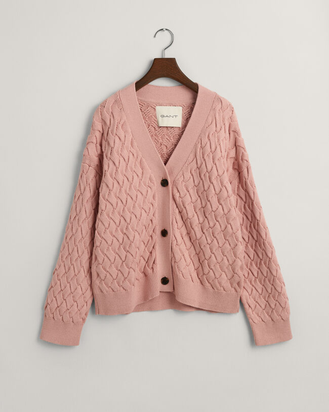 Cardigan en coton Textured