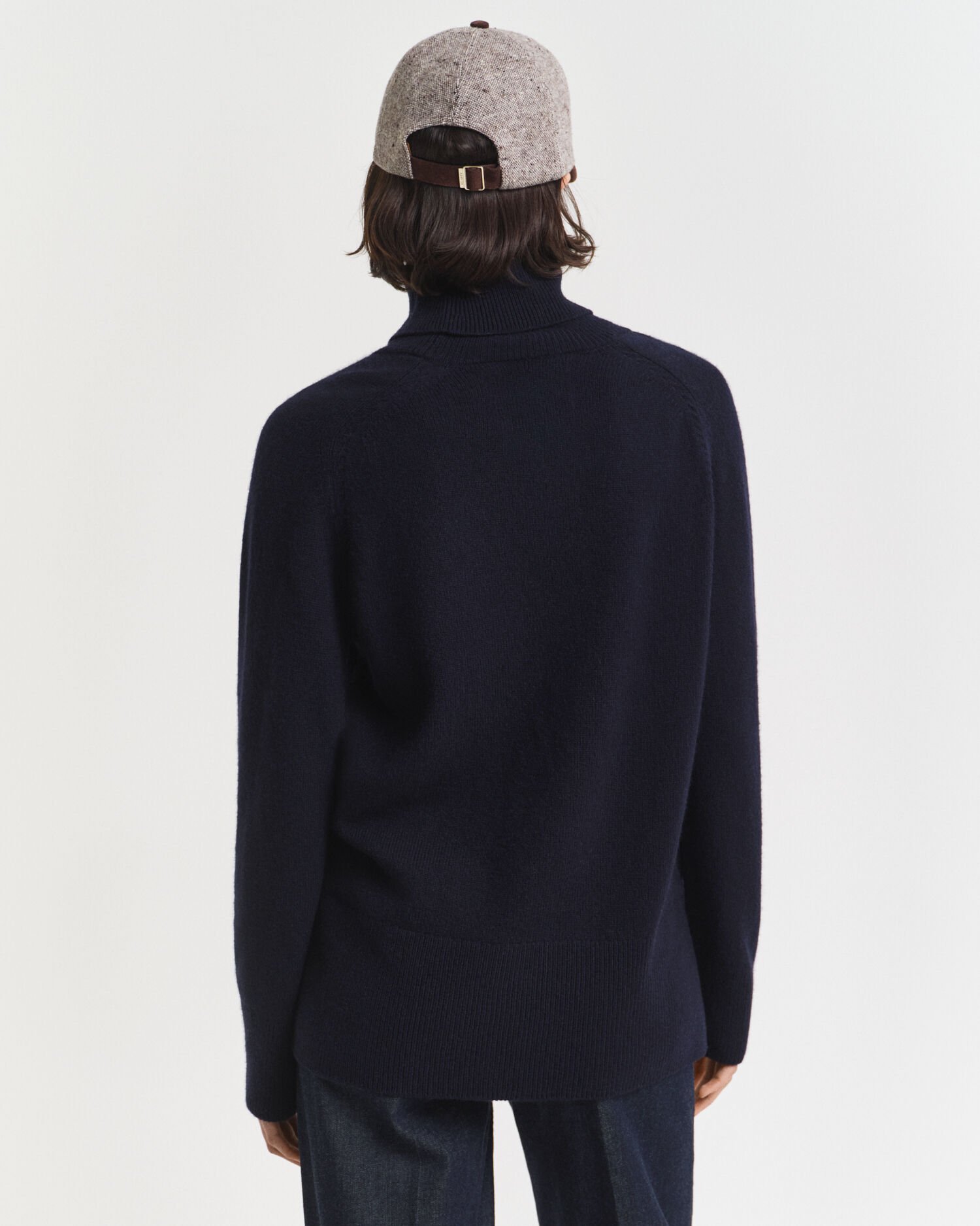 Pull col roulé en laine et cachemire doux