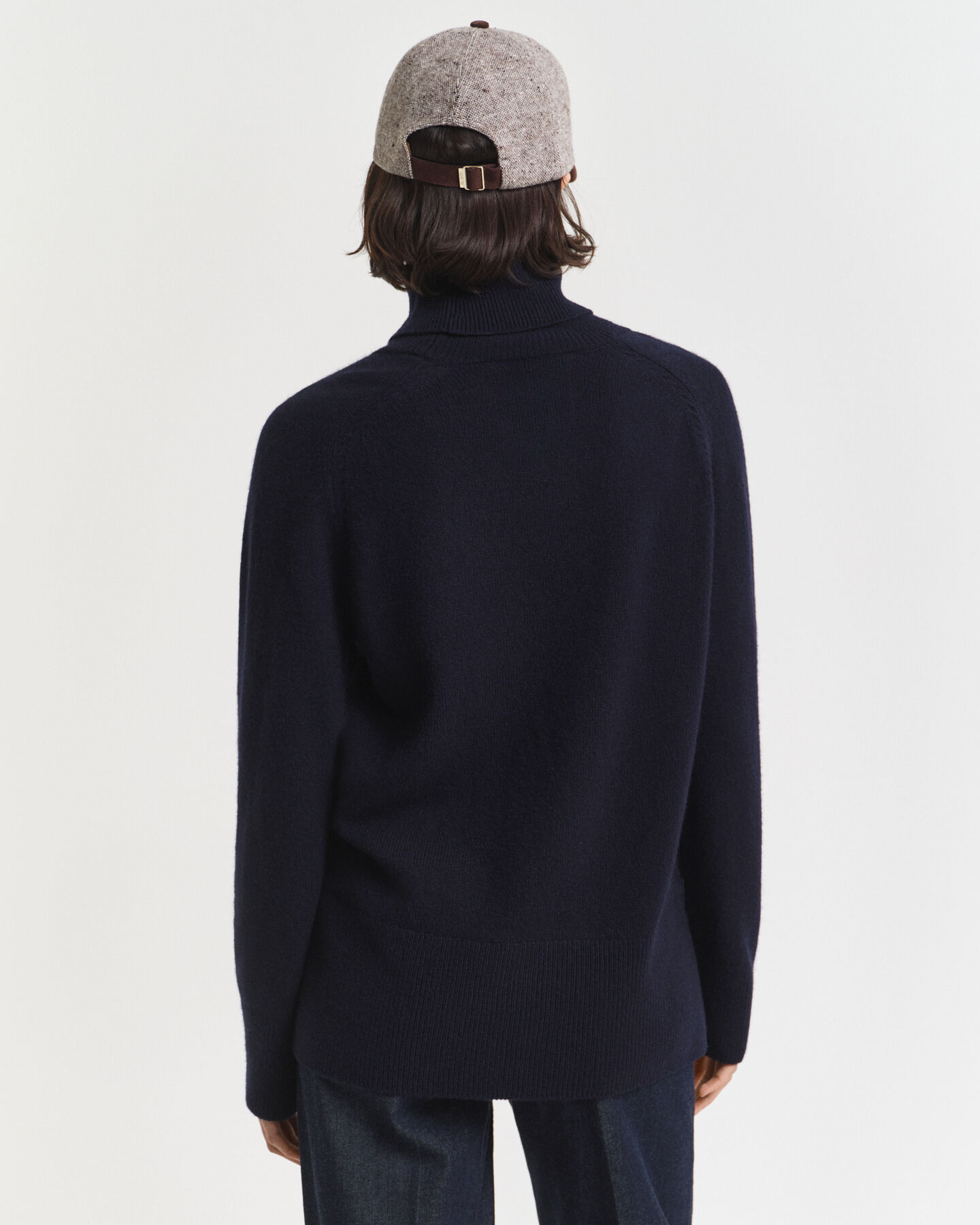 Pull col roulé en laine et cachemire doux