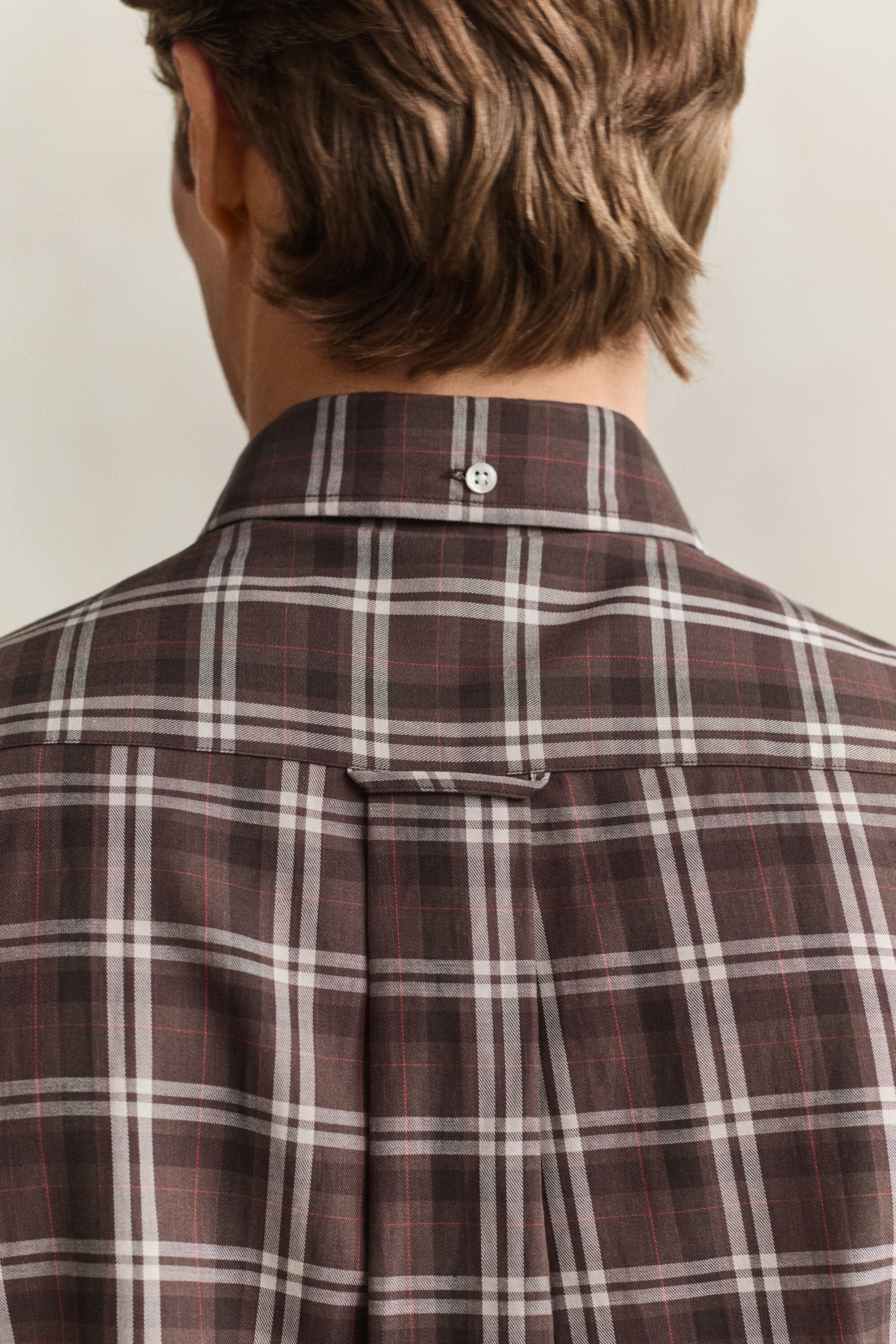 Chemise en sergé à carreaux