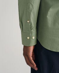 Chemise slim fit en popeline de coton