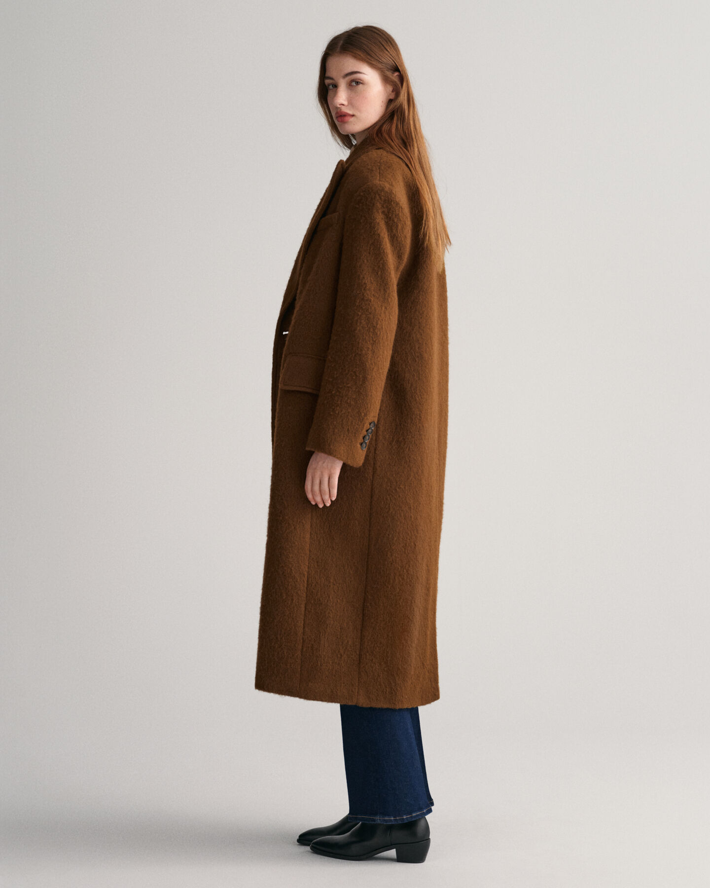Manteau en laine mélangée