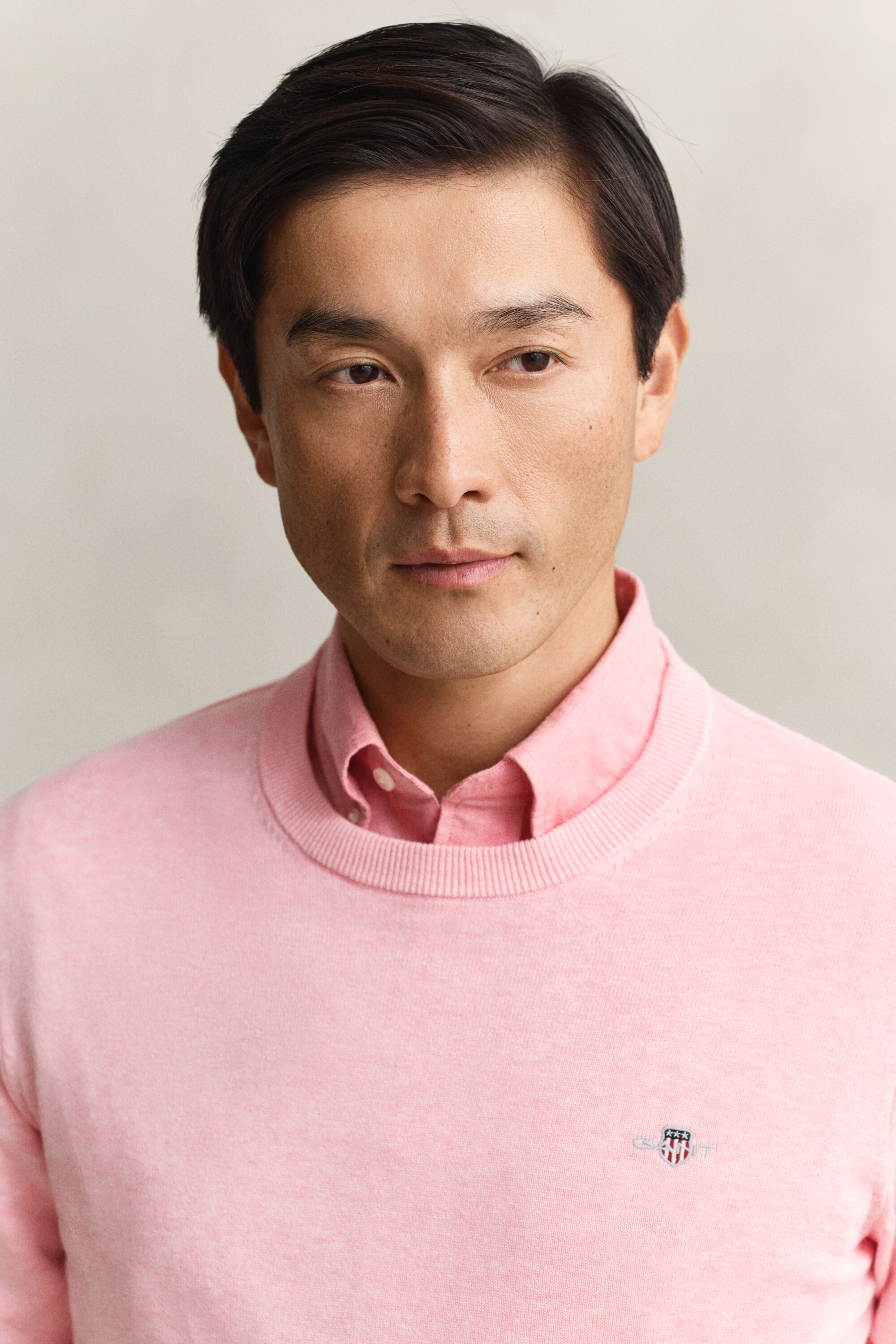 Pull col rond en coton