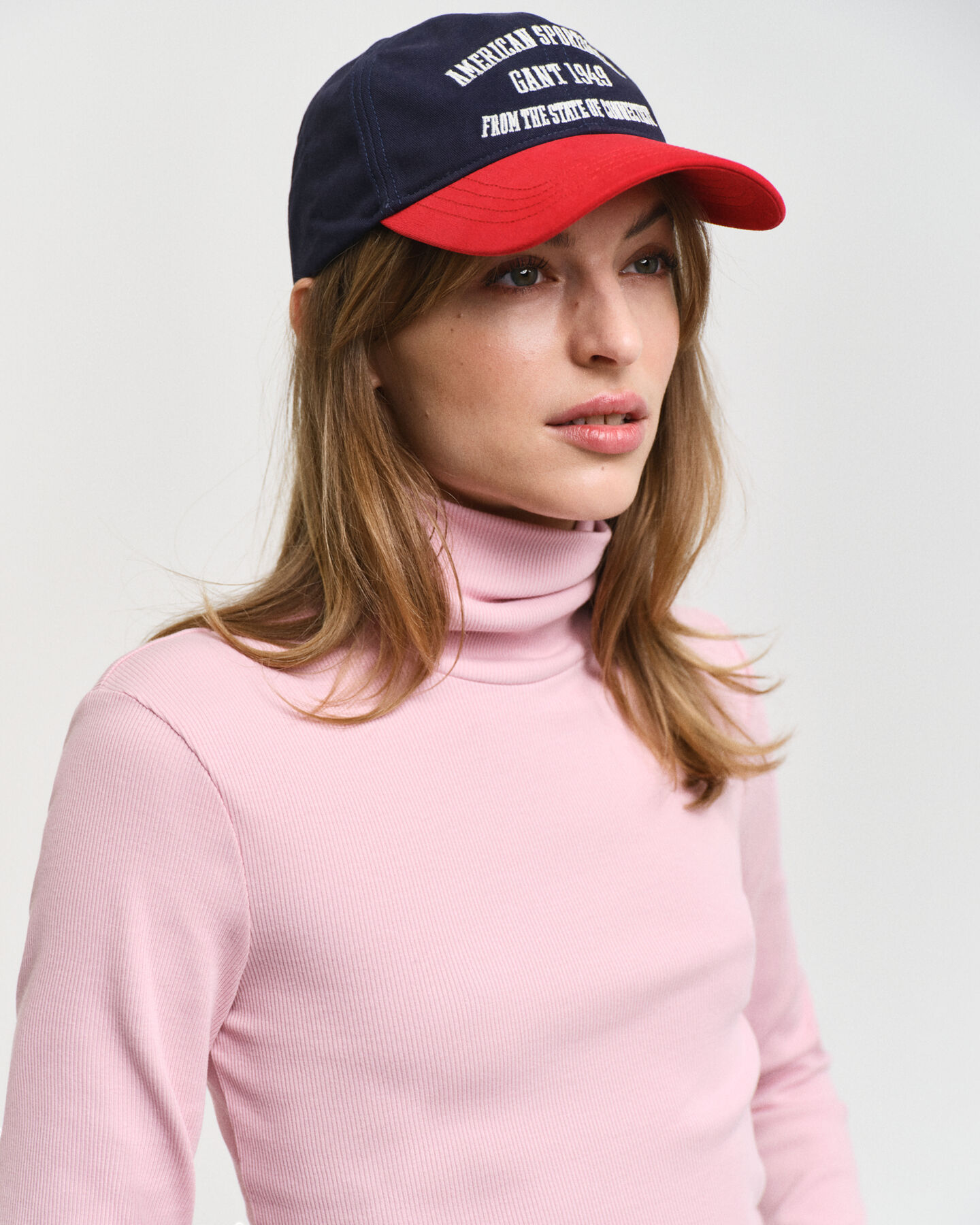 Haut col roulé côtelé à manches longues