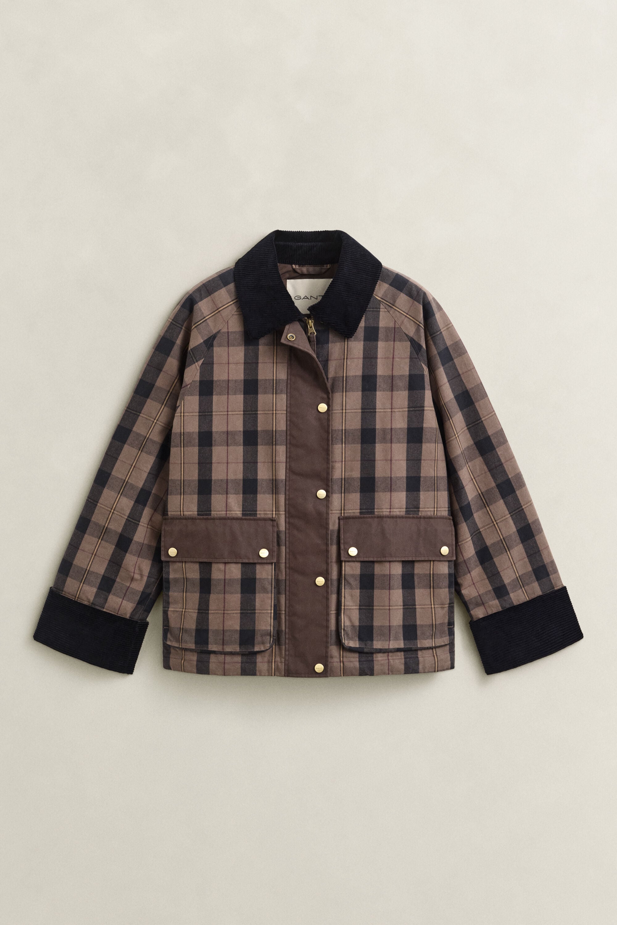 Veste cirée à carreaux