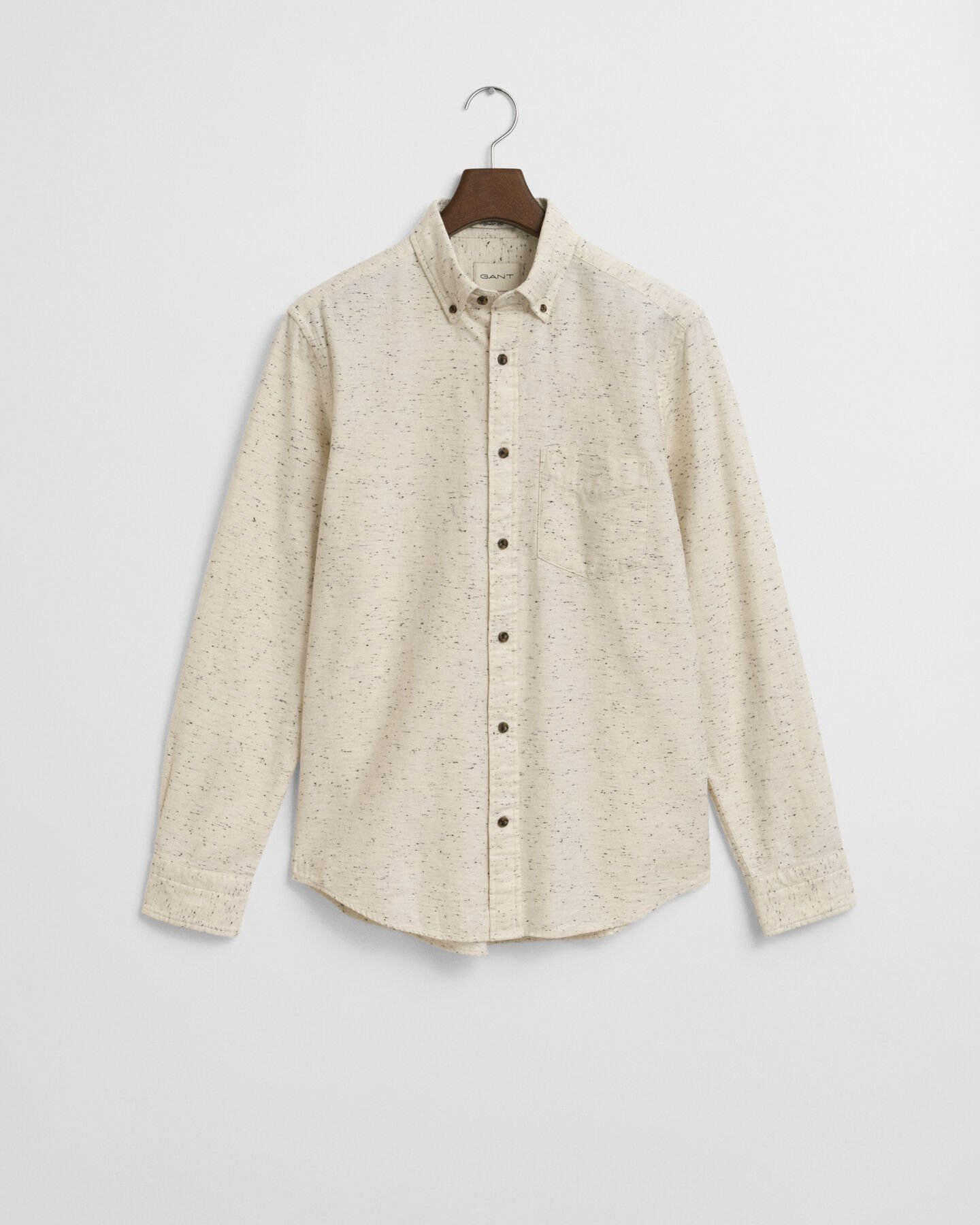 Chemise coupe regular en flanelle mouchetée