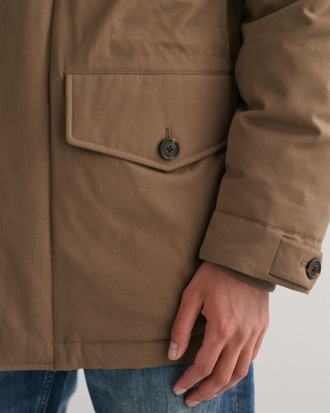 Veste style militaire en flanelle rembourrée