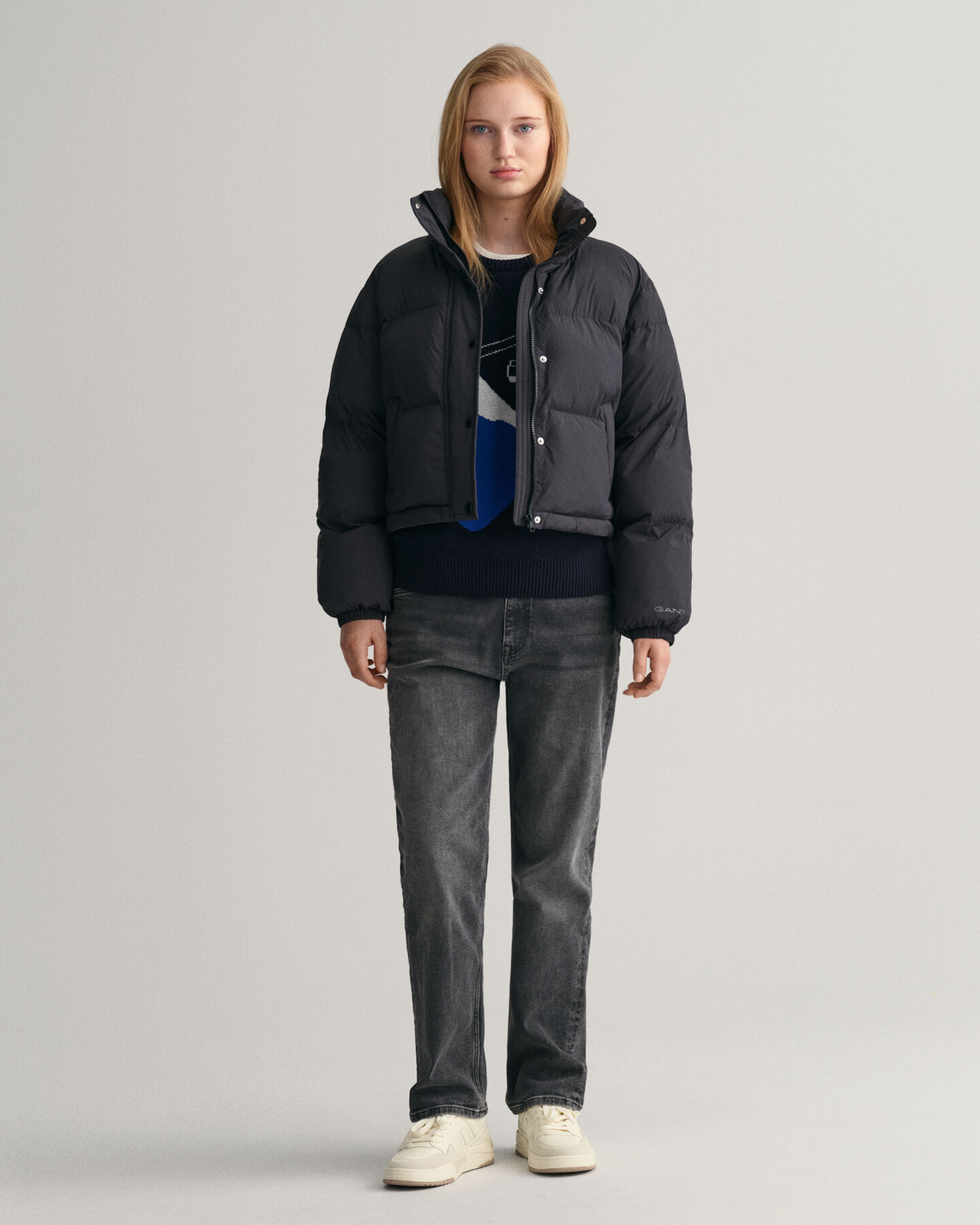 Pull ras du cou en jacquard Alpine Teens