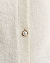 Cardigan col rond en tissu bouclé