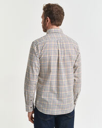 Chemise coupe regular en sergé à carreaux