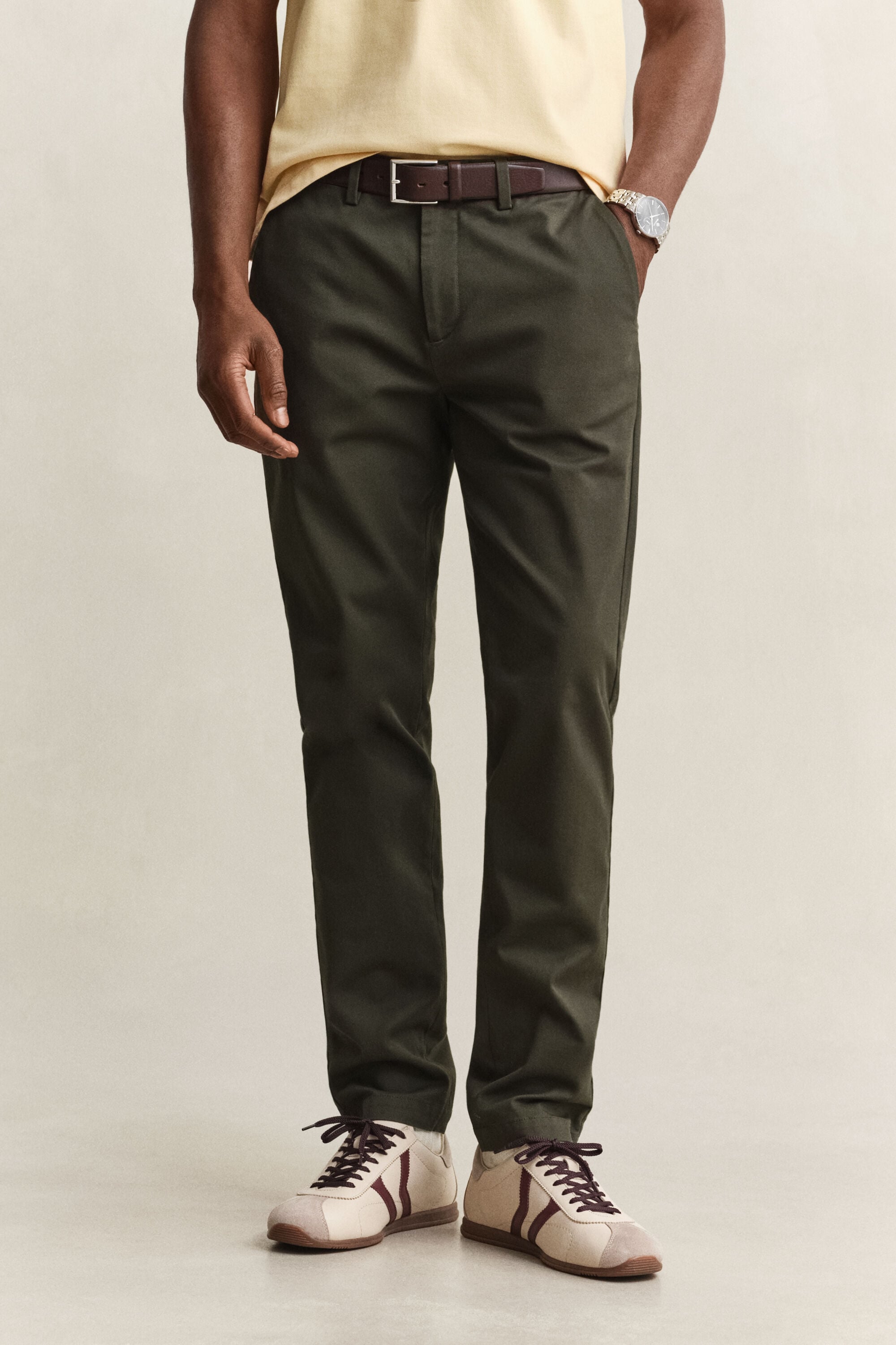 Pantalon chino élégant coupe slim