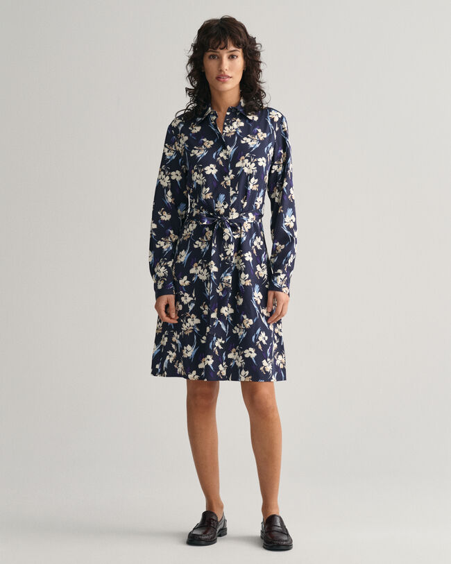 Robe-chemise à imprimé floral