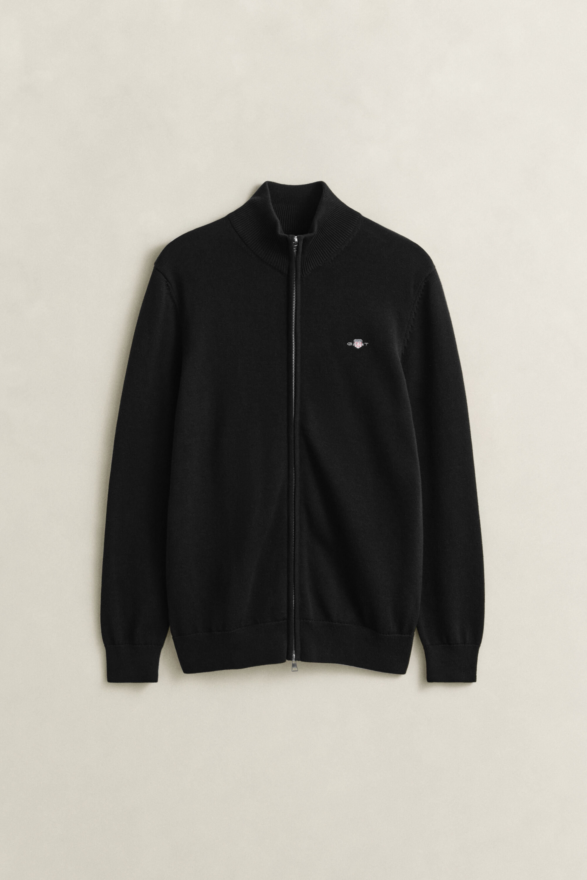 Cardigan zippé en coton décontracté