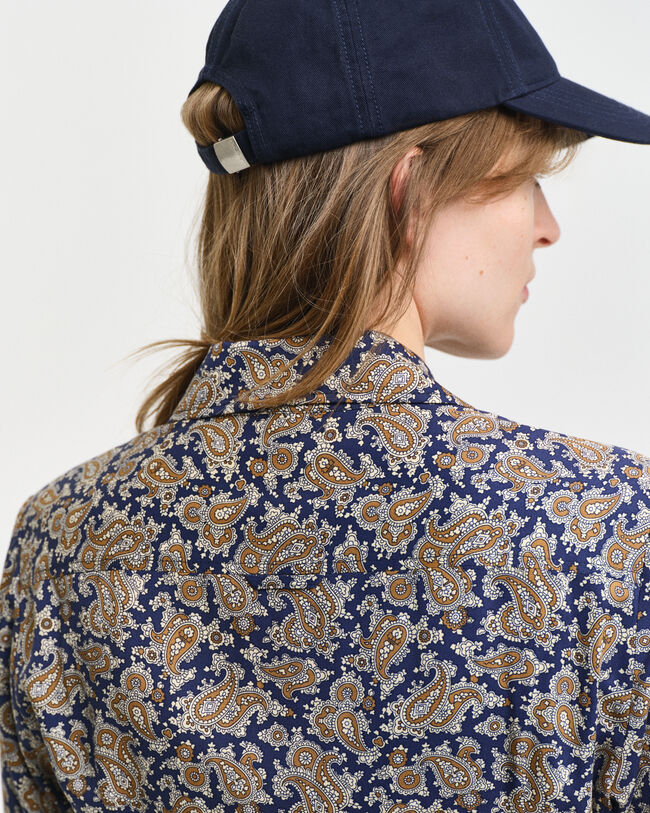 Robe-chemise &agrave; motif cachemire