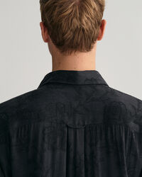 Chemise relaxed fit en jacquard de cupro et viscose