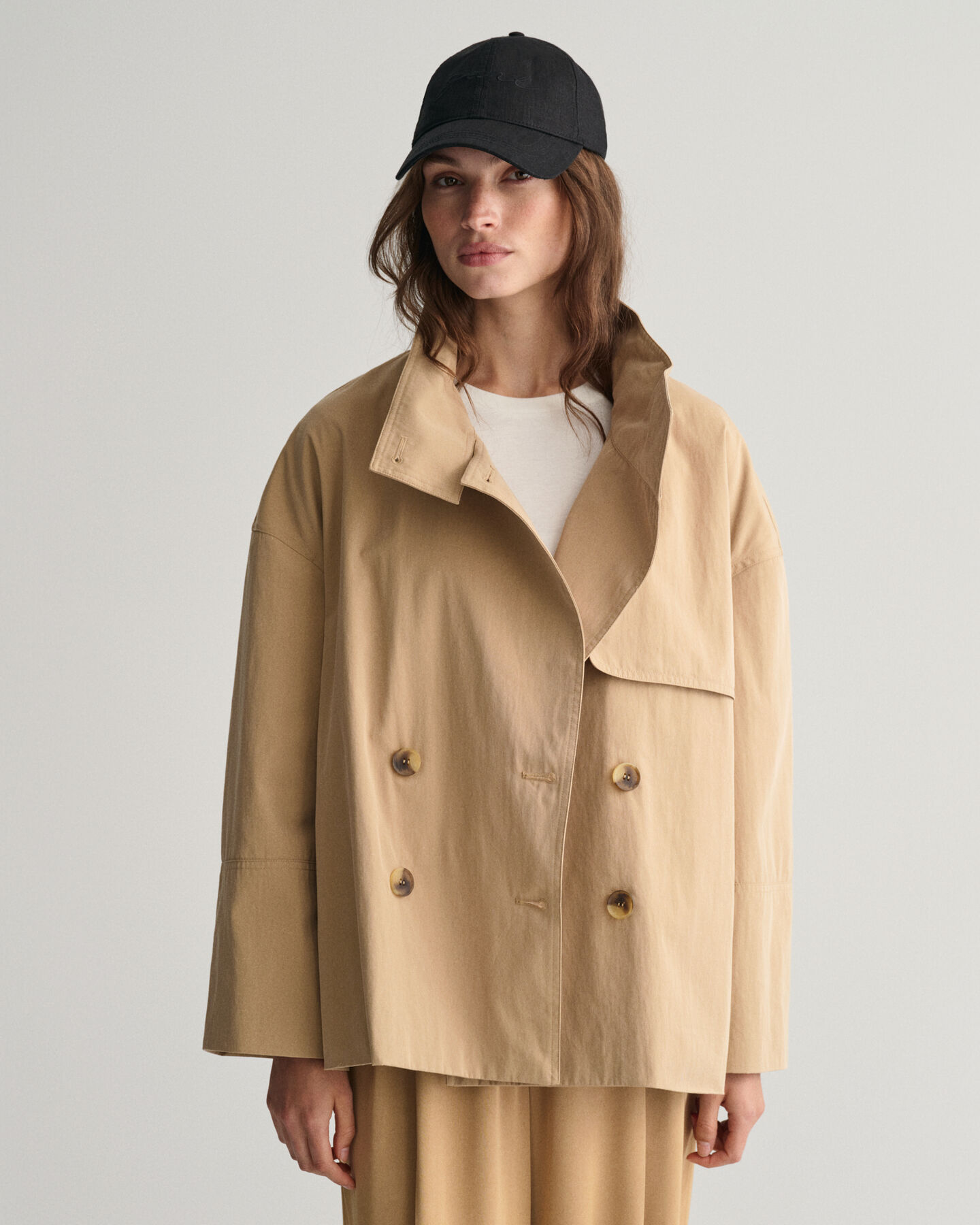 Trench-coat mi-long