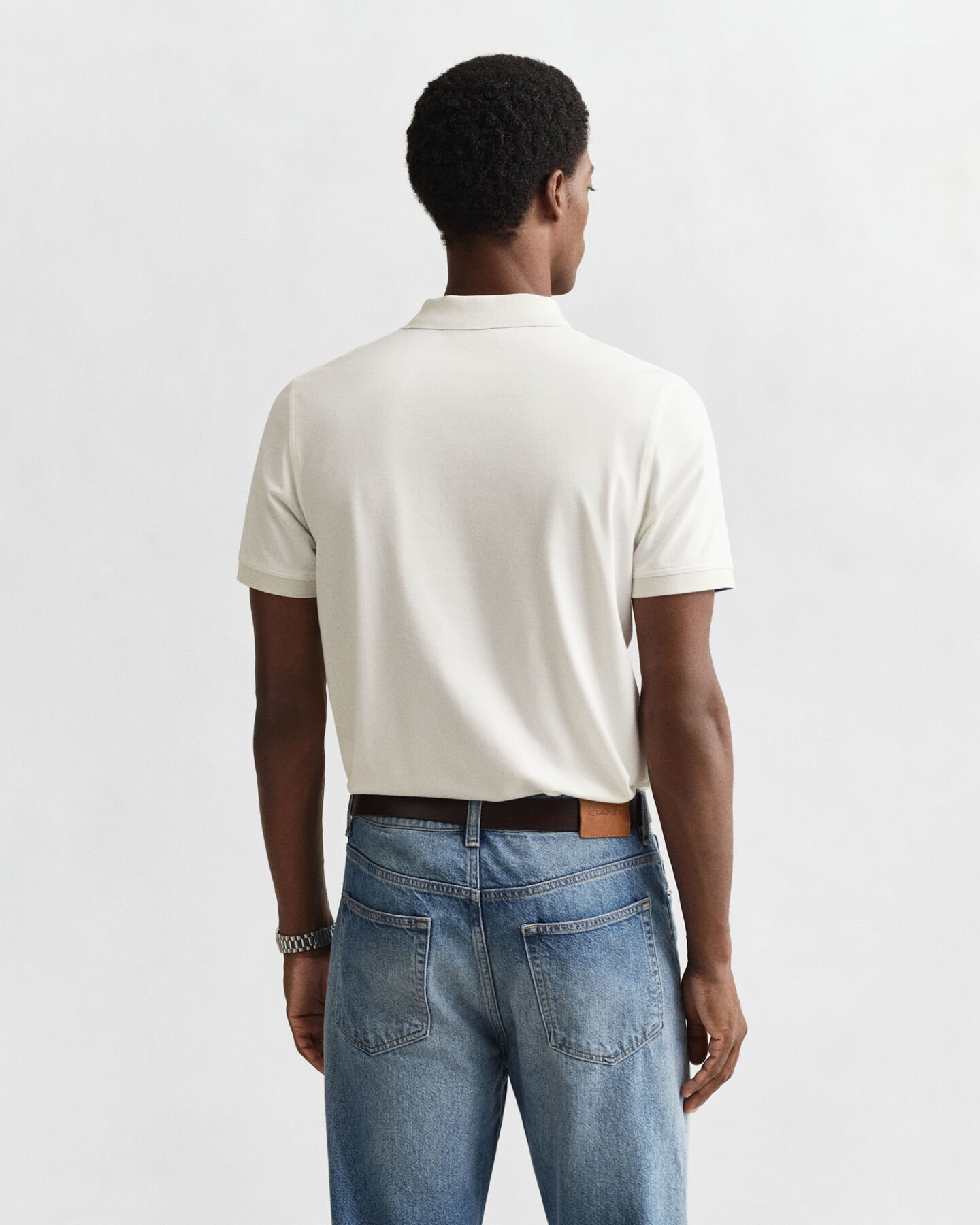 Polo en coton piqué contrastant