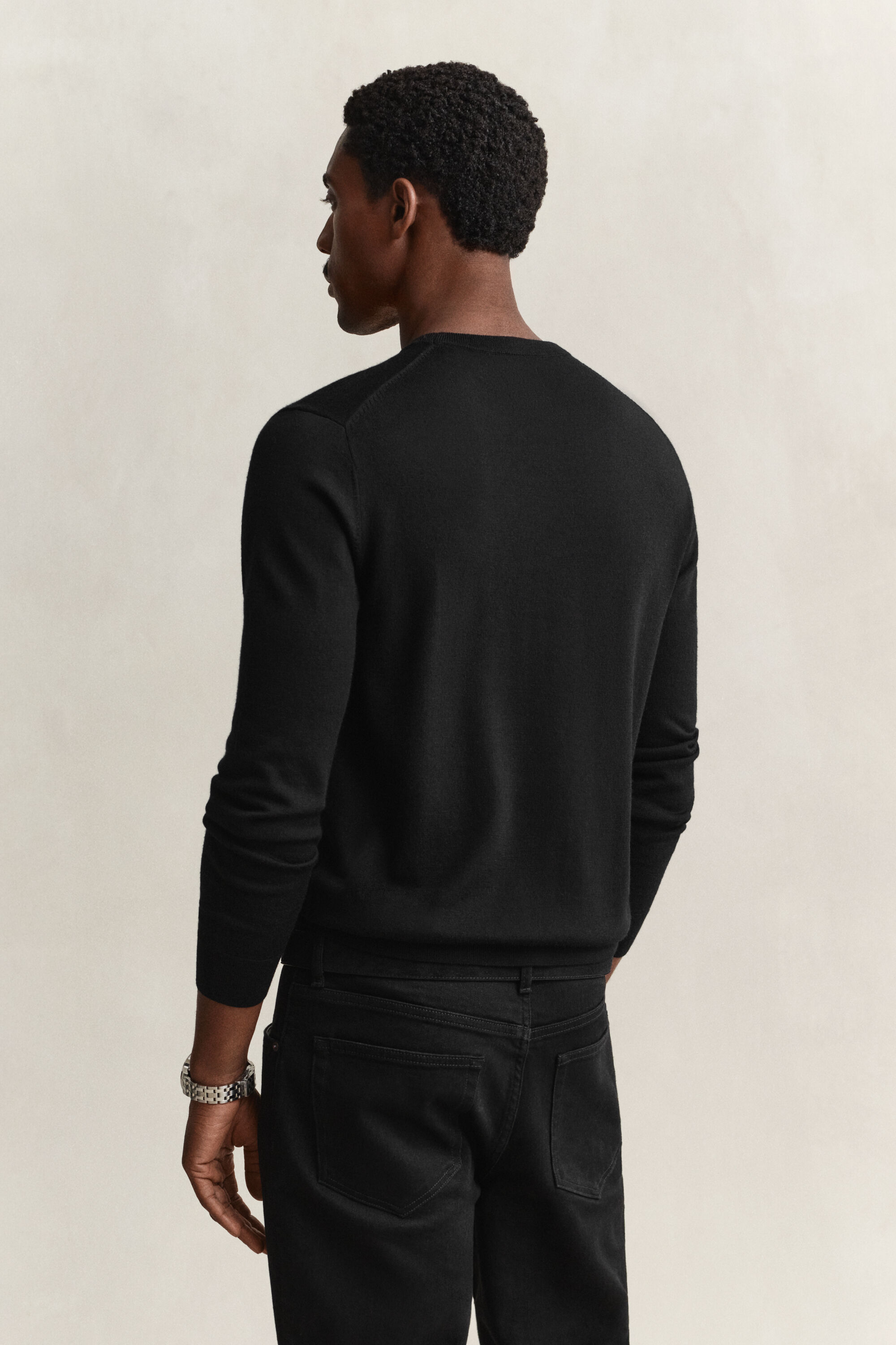 Pull col rond en laine mérinos