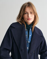 Trench-coat en laine