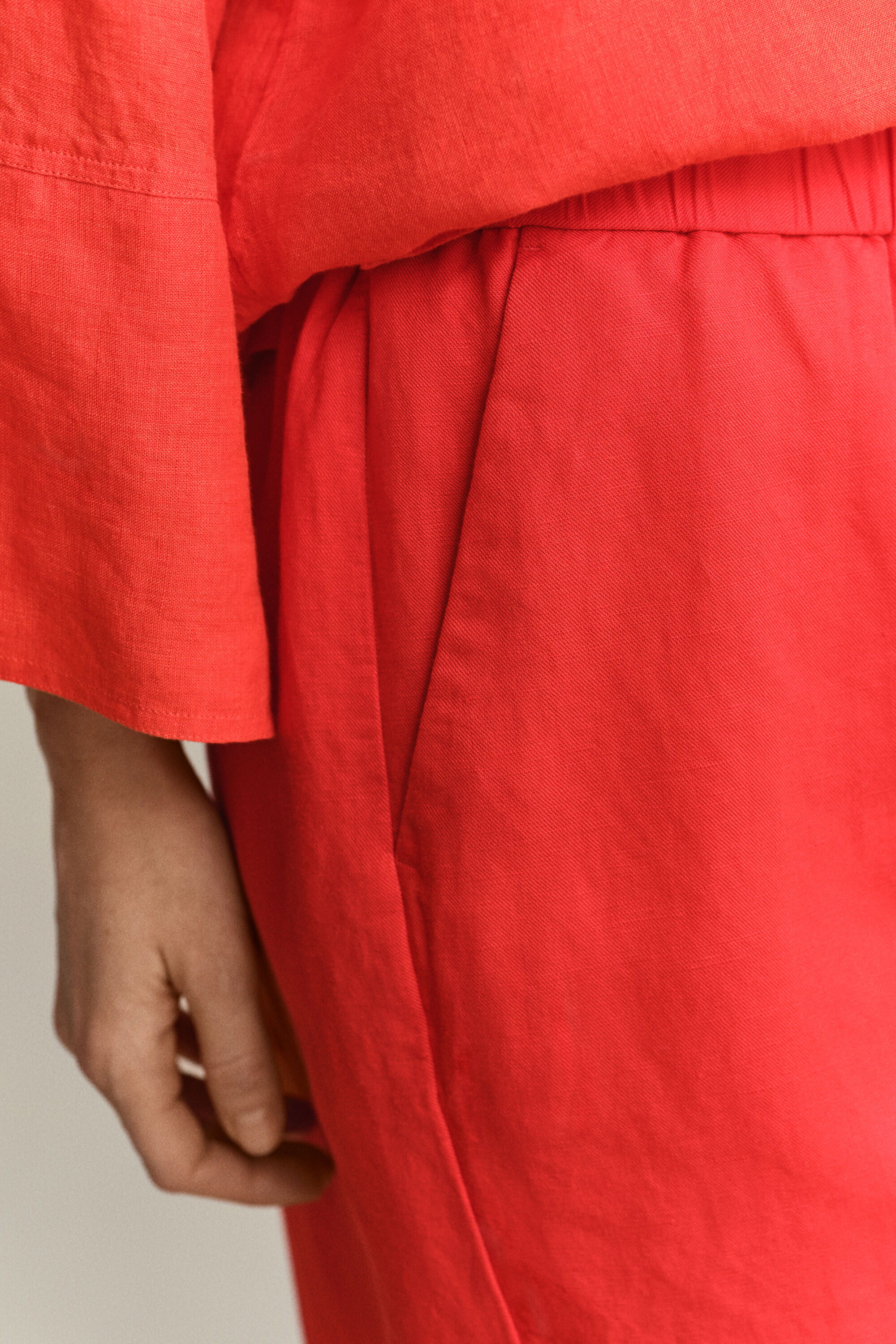 Short en lin mélangé