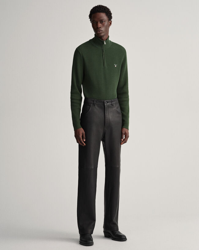 Pull &agrave; demi-zip c&ocirc;tel&eacute; Texture