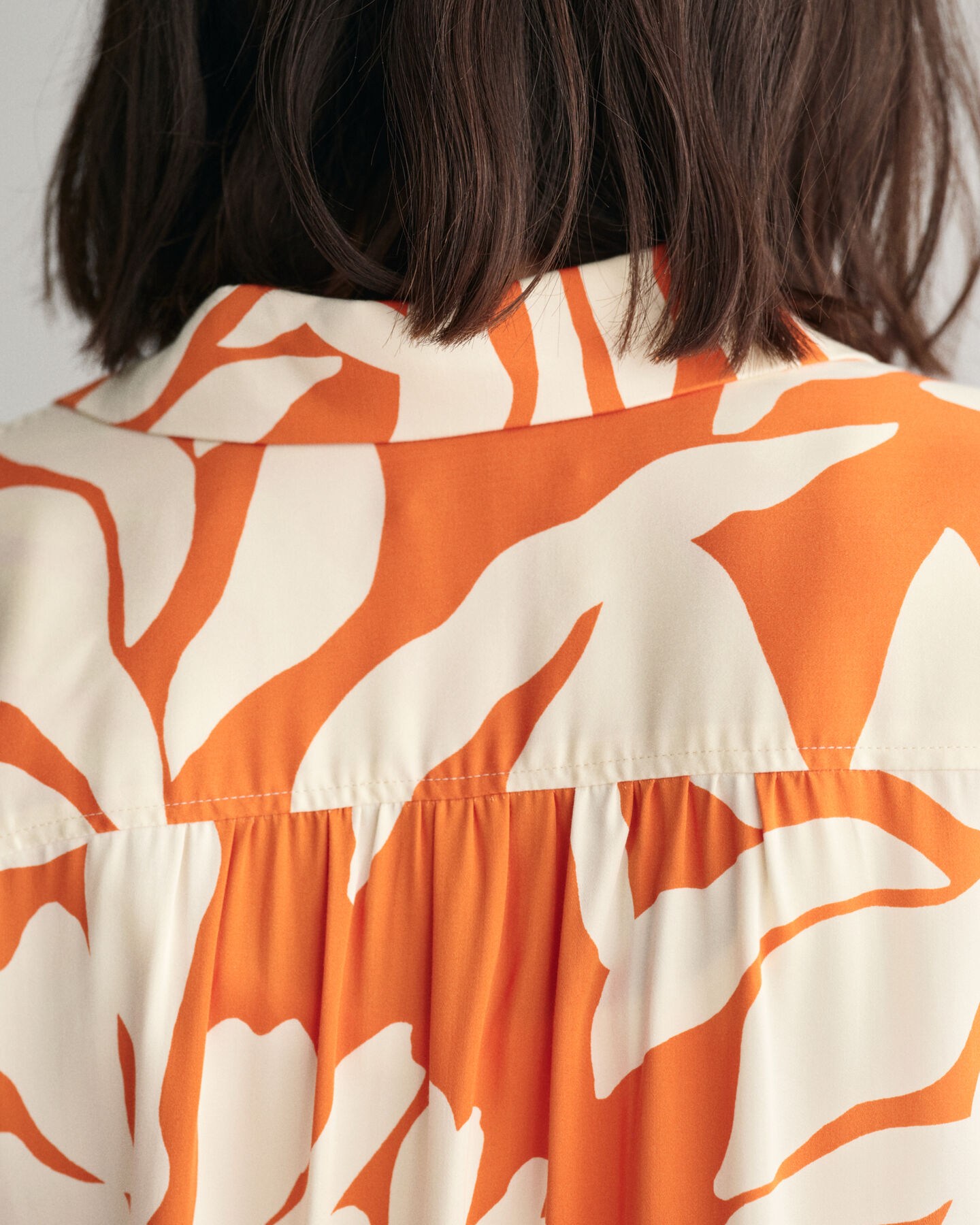 Chemise relaxed fit &agrave; manches courtes Palm Print