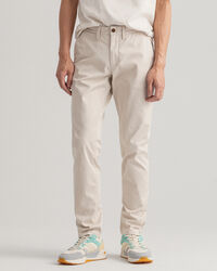 Pantalon chino slim fit en sergé Hallden