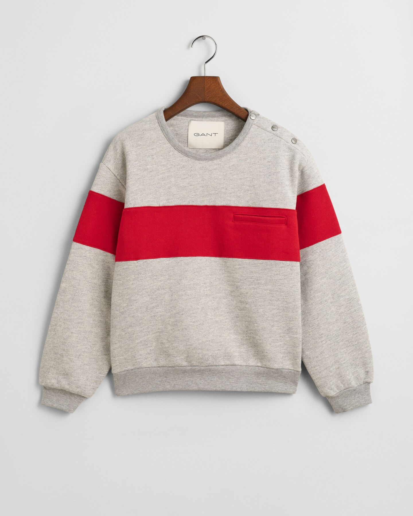 Sweat-shirt ras du cou en colour-block