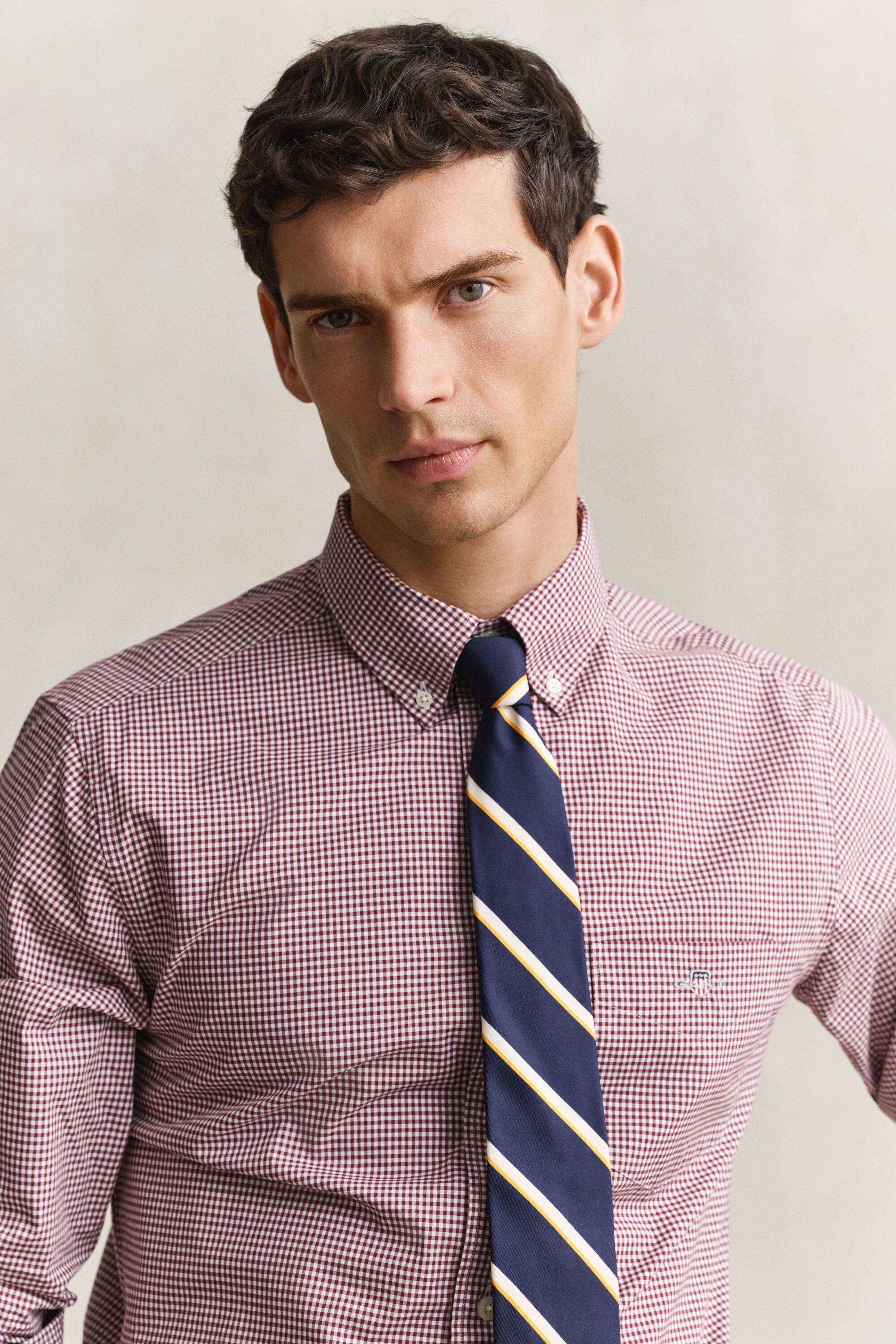 Chemise vichy en popeline classique