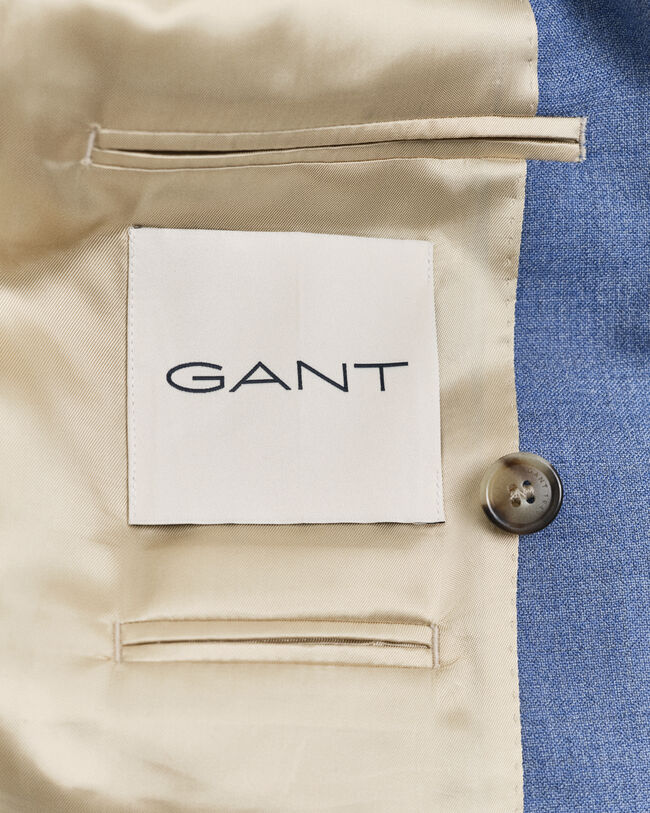 Veste de costume coupe regular en laine moulinée