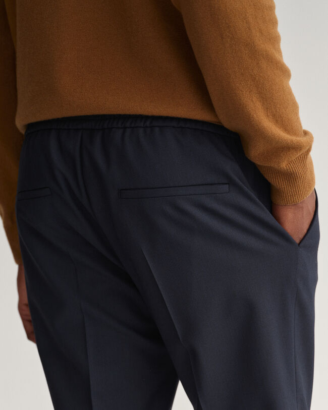 Pantalon de jogging slim fit en sergé Hallden