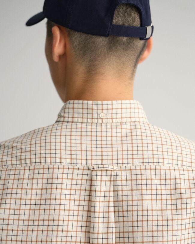 Chemise regular fit en sergé Window Check