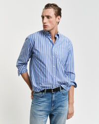 Chemise relaxed fit &agrave; rayures Heritage Poplin