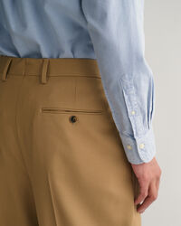 Chemise regular fit en coton Oxford bross&eacute;