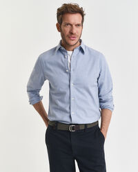 Chemise coupe regular en flanelle chinée