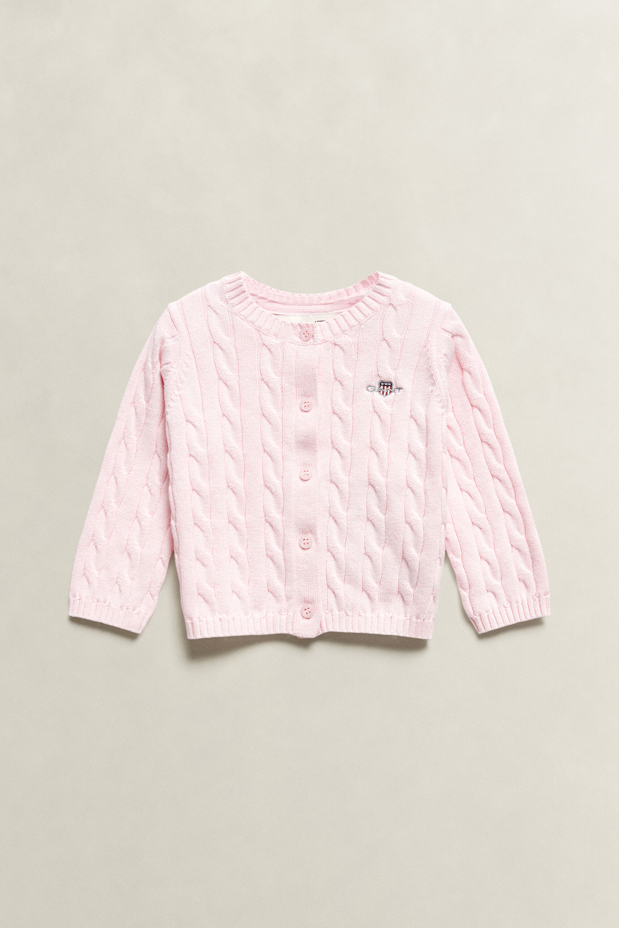 Cardigan en maille torsadée avec écusson Bébé