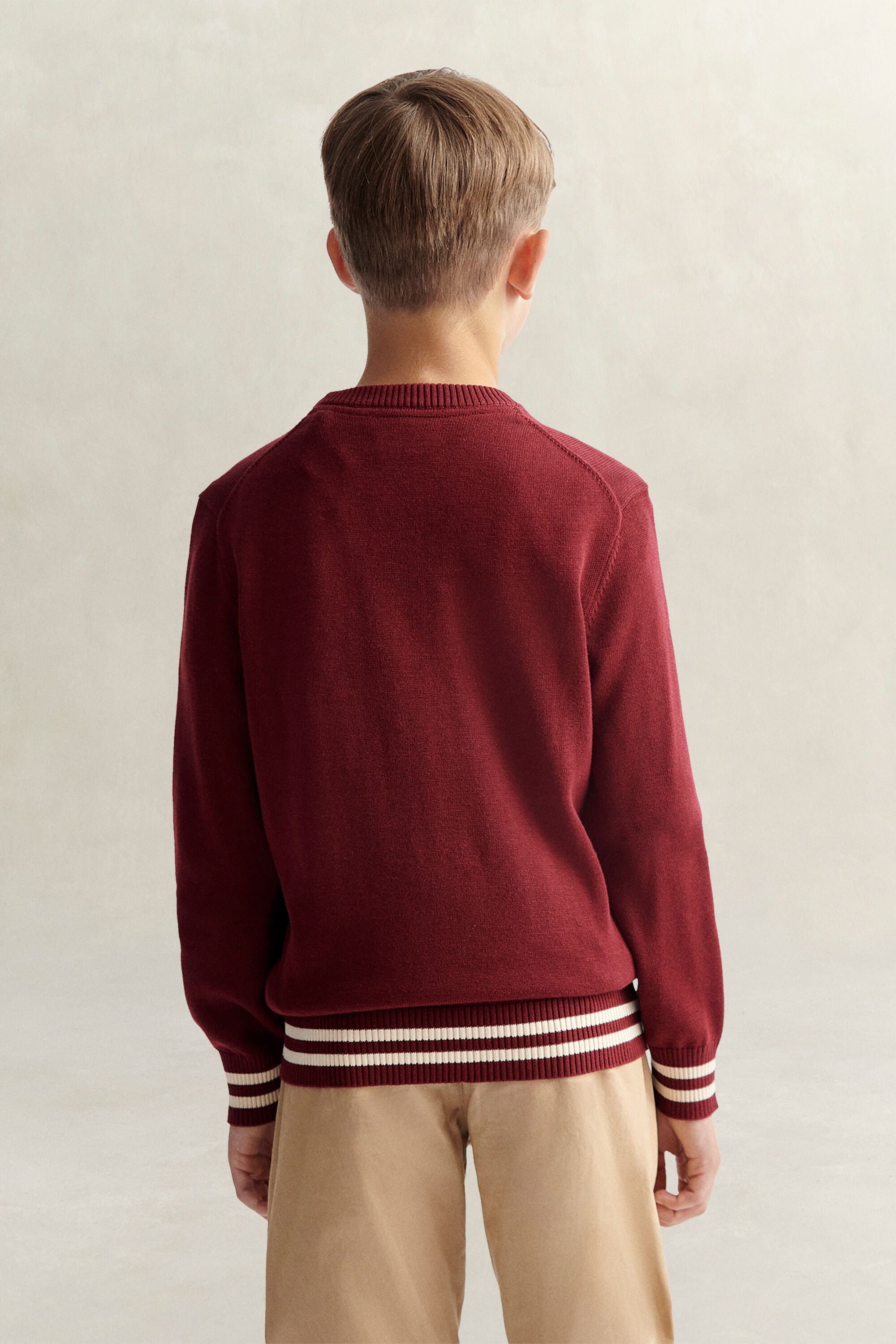 Pull en intarsia Ado Garçon