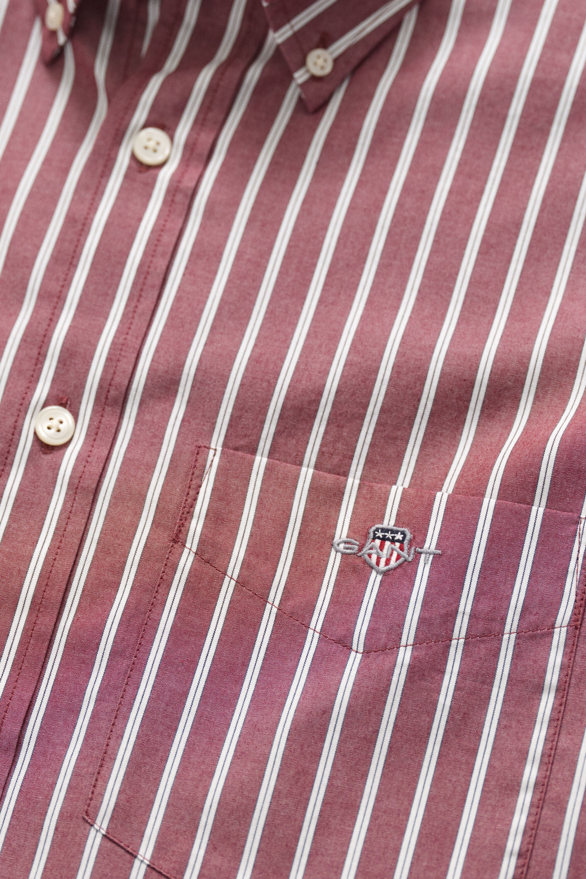 Chemise en popeline à rayures