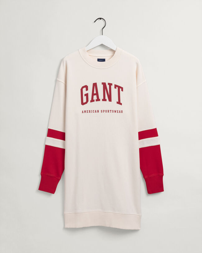 Robe en jersey &agrave; col ras du cou