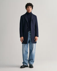 Pardessus ajusté en laine classique